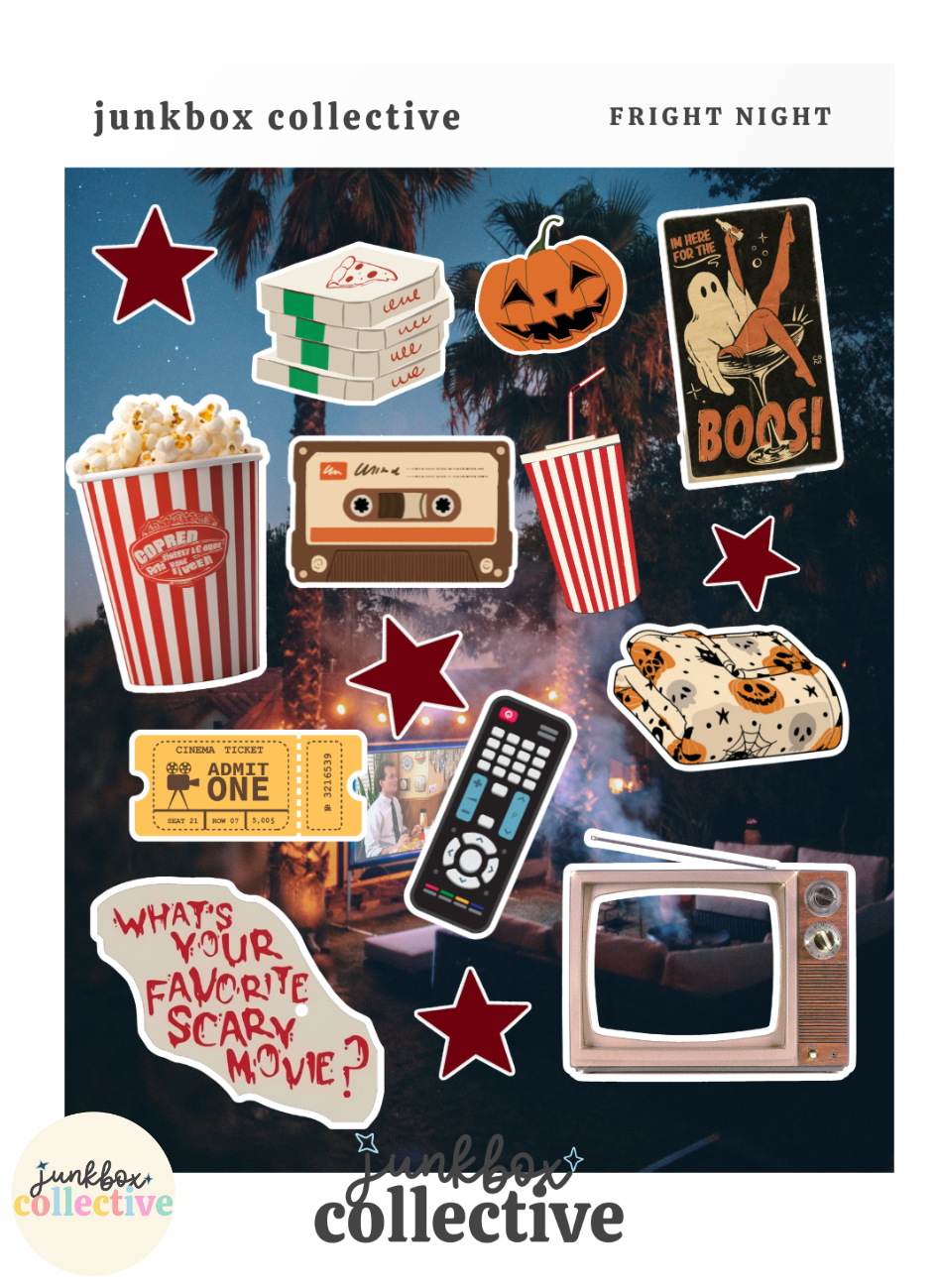 fright night sticker sheet
