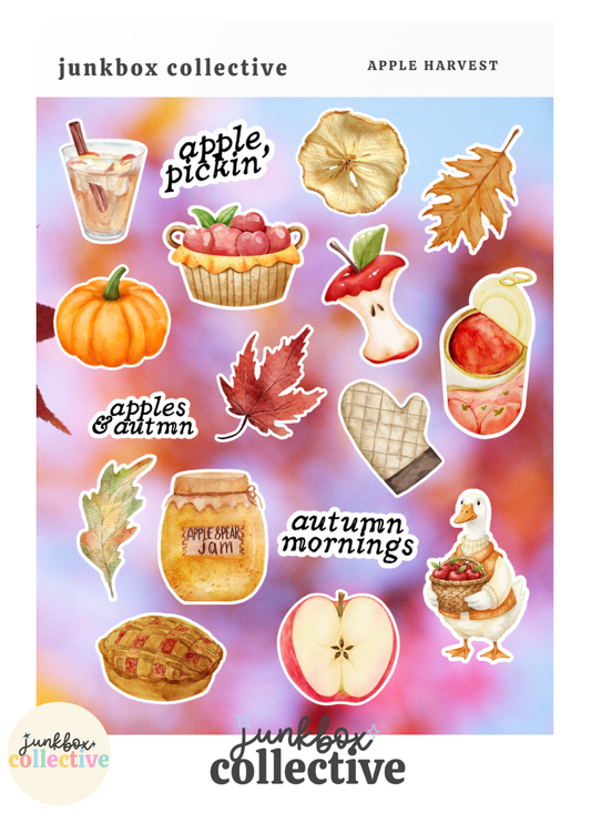 apple harvest sticker sheet