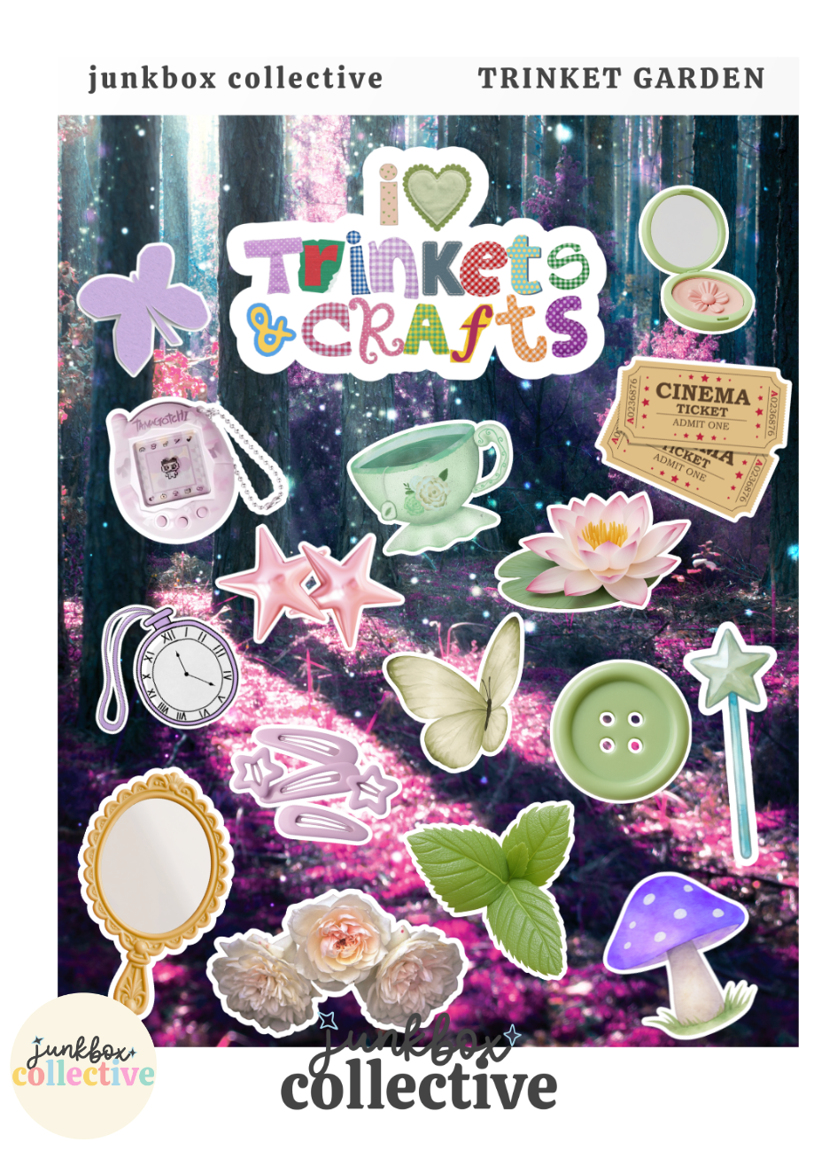 trinket garden sticker sheet